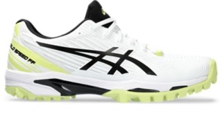 FIELD SPEED FF Men White/Glow Yellow Mens Hockey Shoes ASICS