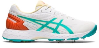 350 NOT OUT FF Women White/Sea Glass Womens Cricket Shoes ASICS