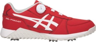 Men's GELPRESHOT BOA Classic Red/White Golf Shoes ASICS