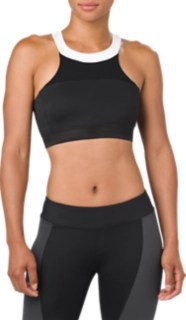 Halterneck Sports Bra Performance Black Sports Bras ASICS