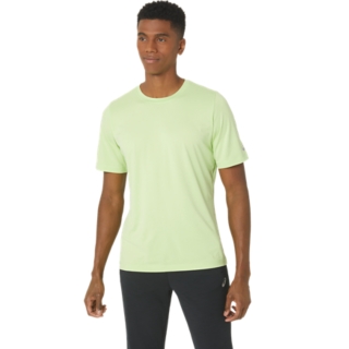 MEN'S SHORT SLEEVE HTHR TECH TOP Lime Green Heather TShirts & Tops ASICS