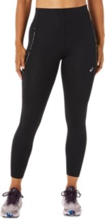 WOMEN'S RACE HIGH WAIST TIGHT Performance Black Tights & Leggings