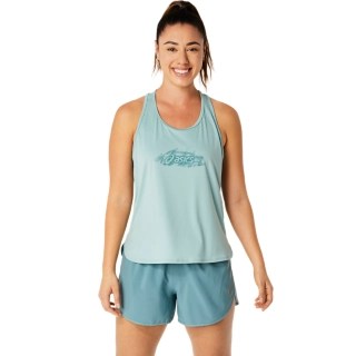 Women's NAGINO TANK Ocean Haze Short Sleeve Shirts ASICS UK