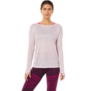 WOMEN'S OPEN BACK LONG SLEEVE TOP Barely Rose TShirts & Tops ASICS