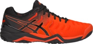 Men's Gel-Resolution 7 | Cherry Tomato/Black | Tennis Shoes | Asics