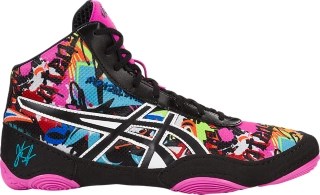 Men's JB Elite V2.0 GRFITI/BLK/PNK GLW Wrestling Shoes ASICS