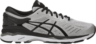 Men's GELKayano 24 (4E) Silver/Black/Mid Grey Running Shoes ASICS