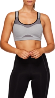 Adjust Bra Dark Grey Heather Sports Bras ASICS
