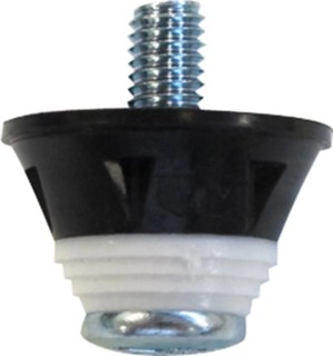 13MM FOOTBALL STUD METAL TIP (6 PIECE) Unisex Black Football