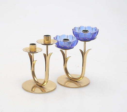 gunnar ander ljusstakar Ljusstakar, 2 St, Mässing, Gunnar Ander, Ystad Metall. Belysning & Lampor - Ljusstakar - Auctionet