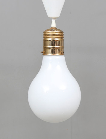 taklampa glödlampa Taklampa I Form Av Glödlampa, Höjd Ca. 38 Cm. Belysning & Lampor - Taklampor - Auctionet