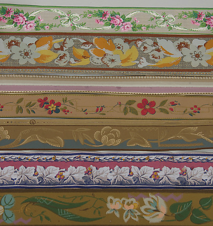 tapetbårder Tapetbårder, 1900-Talets Mitt. Övrigt - Övrigt - Auctionet