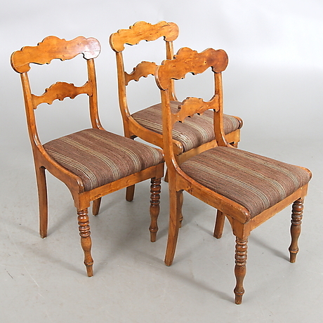 karl johan stol Chairs. 3 St, Karl Johan. 1800S. Furniture - Armchairs & Chairs - Auctionet