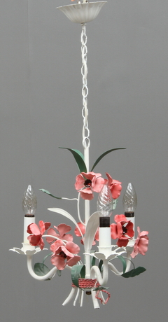 taklampa blommor Slutpris För Taklampa, Med Dekor Av Blommor,