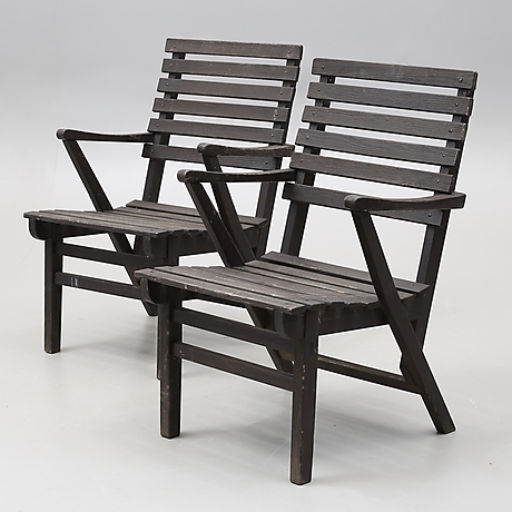 carl malmsten trädgårdsmöbler Carl Malmsten. Trädgårdsstolar, Ett Par, "Bergshamra". Möbler - Trädgårdsmöbler - Auctionet