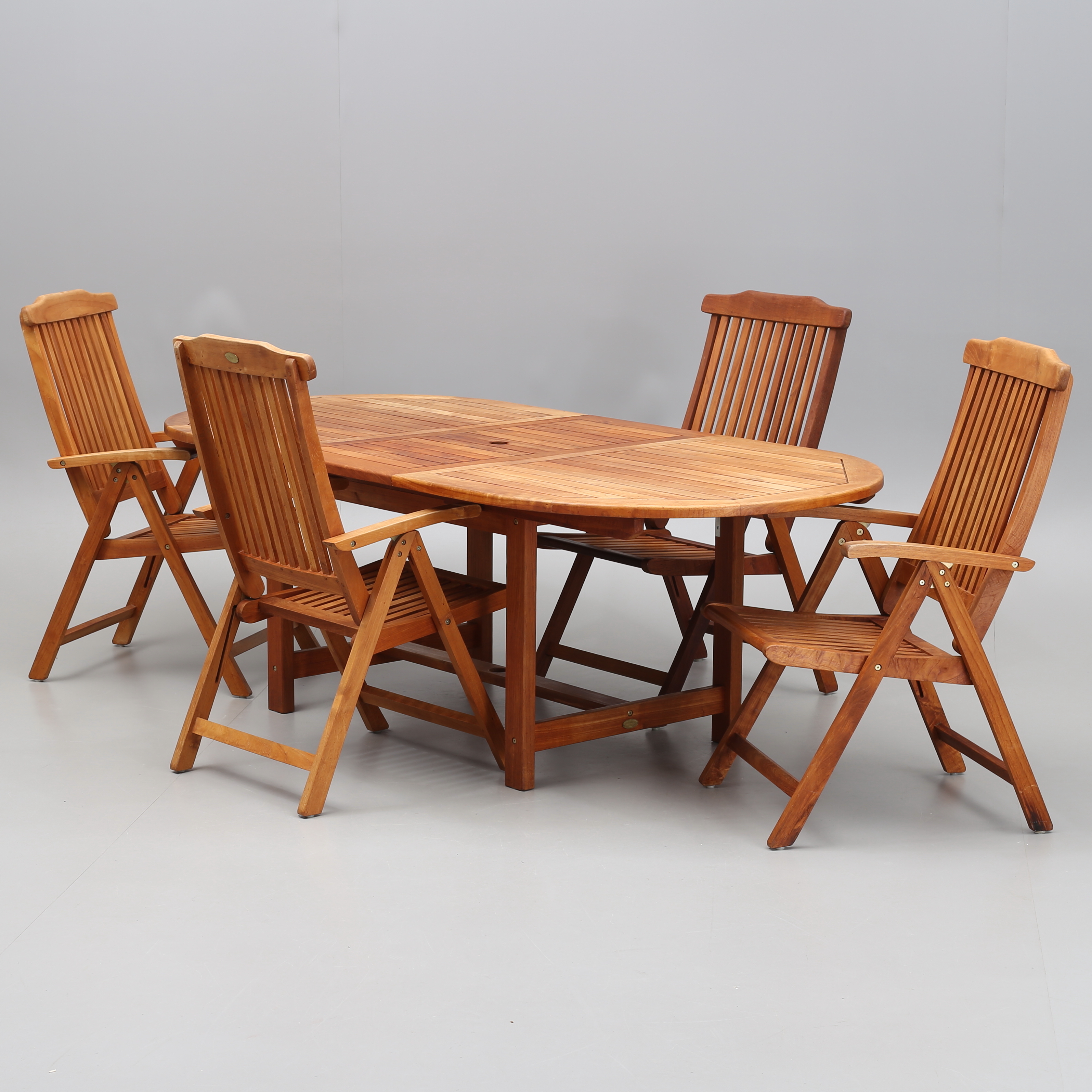 trädgårdsmöbler teak Trädgårdsmöbel, 5 Delar, Teak, Jutlandia. Möbler - Trädgårdsmöbler - Auctionet