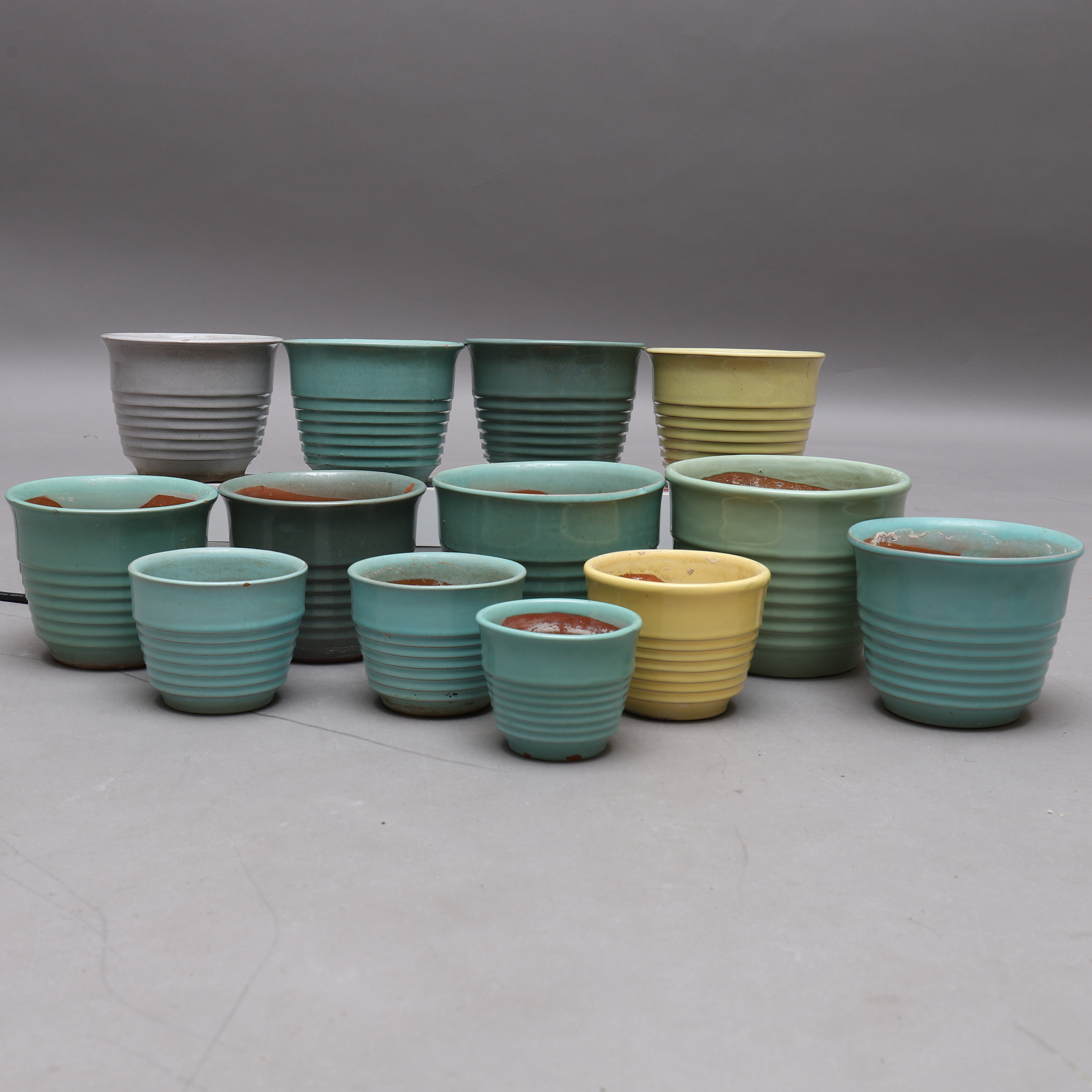 upsala ekeby kruka Pots, 13 Pcs, Possibly Upsala-Ekeby, Mid-20Th Century. Ceramics & Porcelain - European - Auctionet