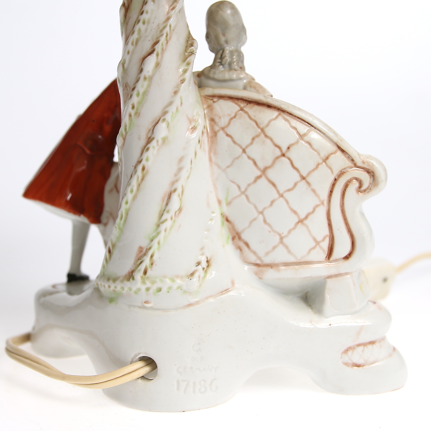 Images for 150857. TABLE LAMP with figurine base in porcelain, Germany