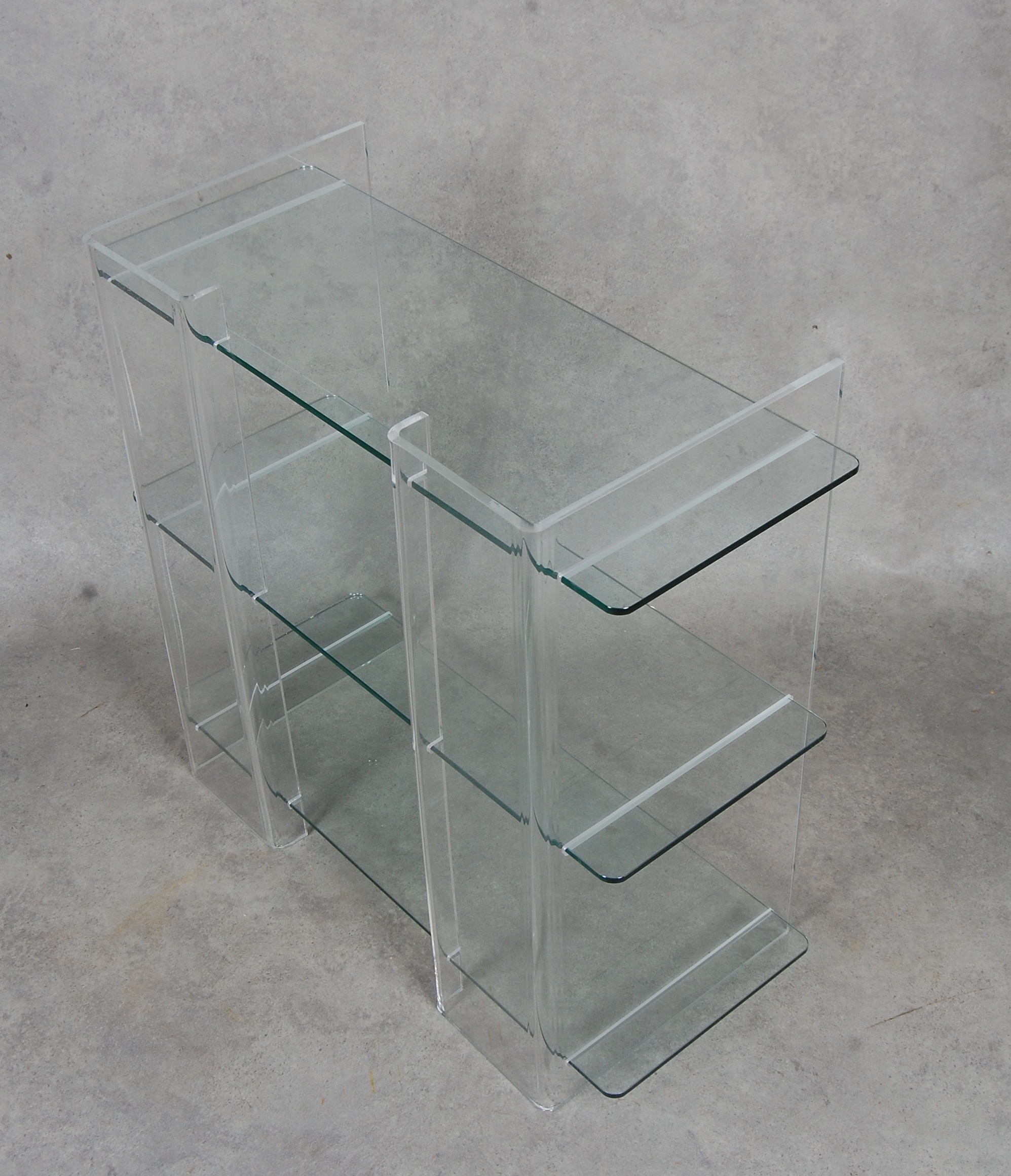 Images for 173143. SHELF, glass, plexiglass, Italian design, 1960s