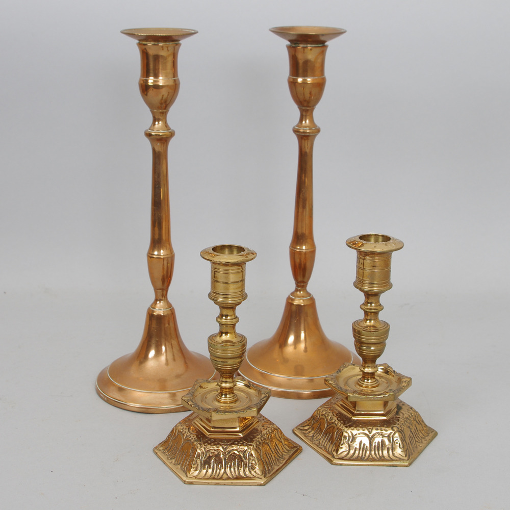 scandia malm ljusstake Ljusstakar, 2 Par, Bl.a. Scandia Malm. Silver & Metall - Tenn, Mässing & Koppar - Auctionet