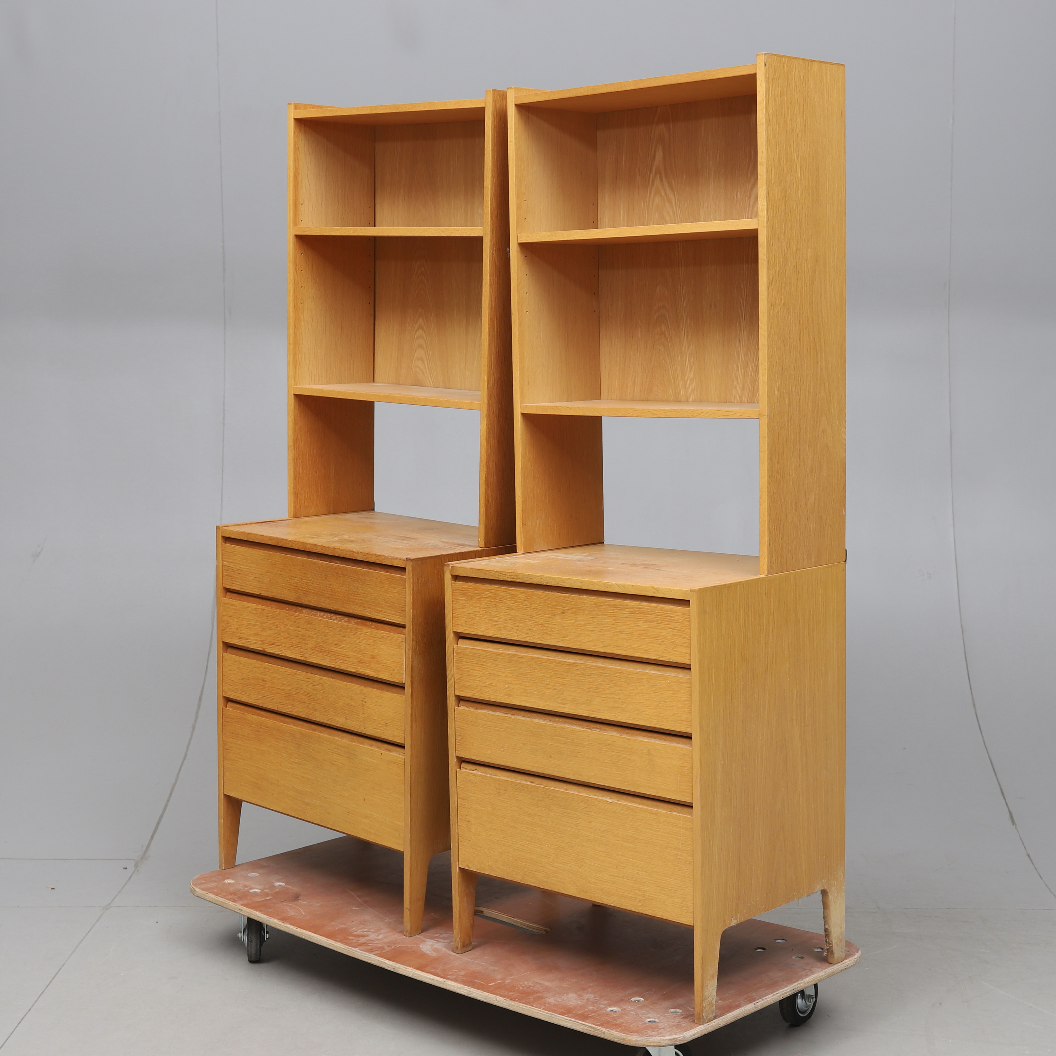 Byrå Bokhylla BYRÅ/BOKHYLLA, 4 delar, 1960tal. Möbler Skåp & Hyllor