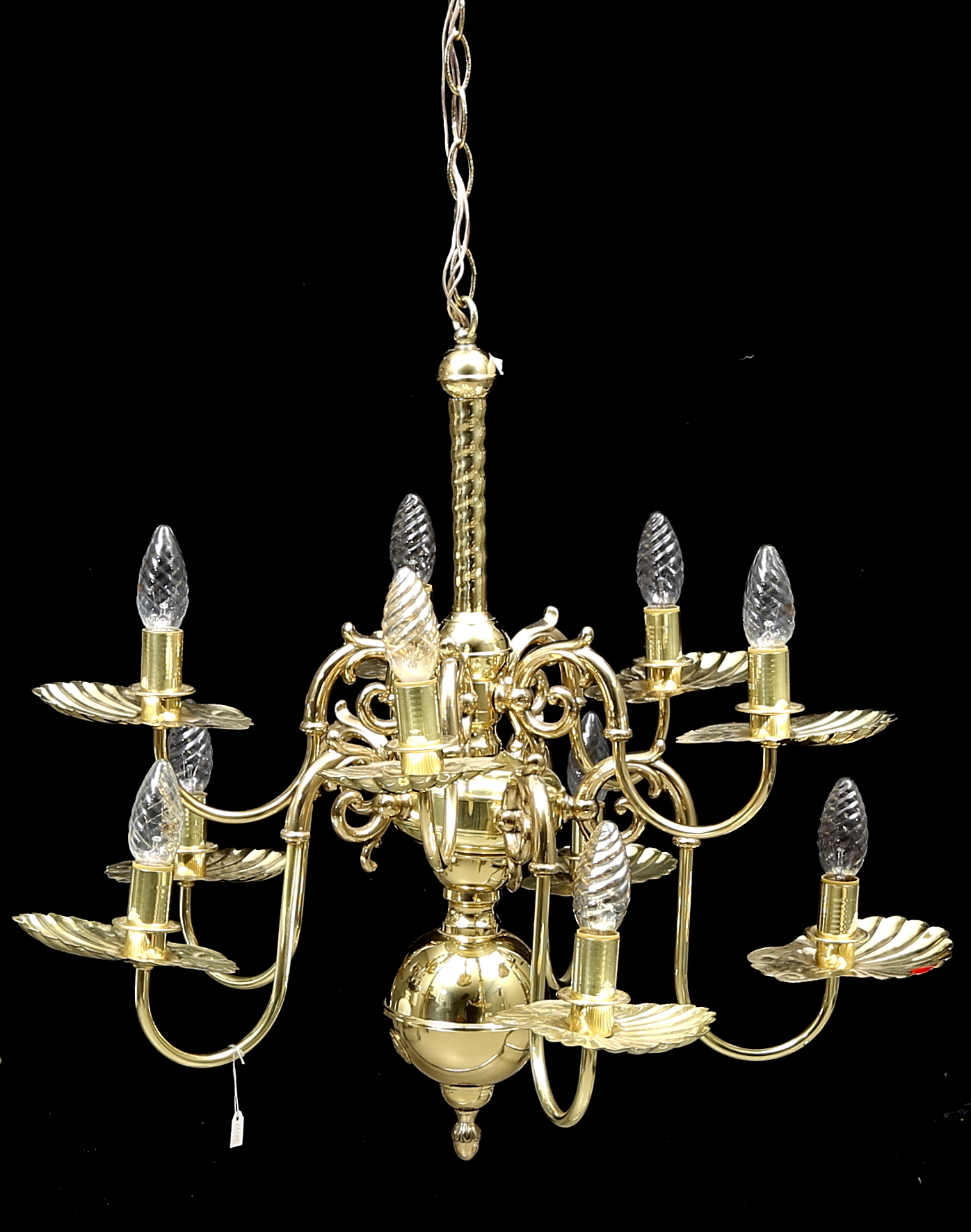 Karlskrona Lampfabrik Taklampa Images for 251878. TAKLAMPA, baroque style, brass, Karlskrona lamp