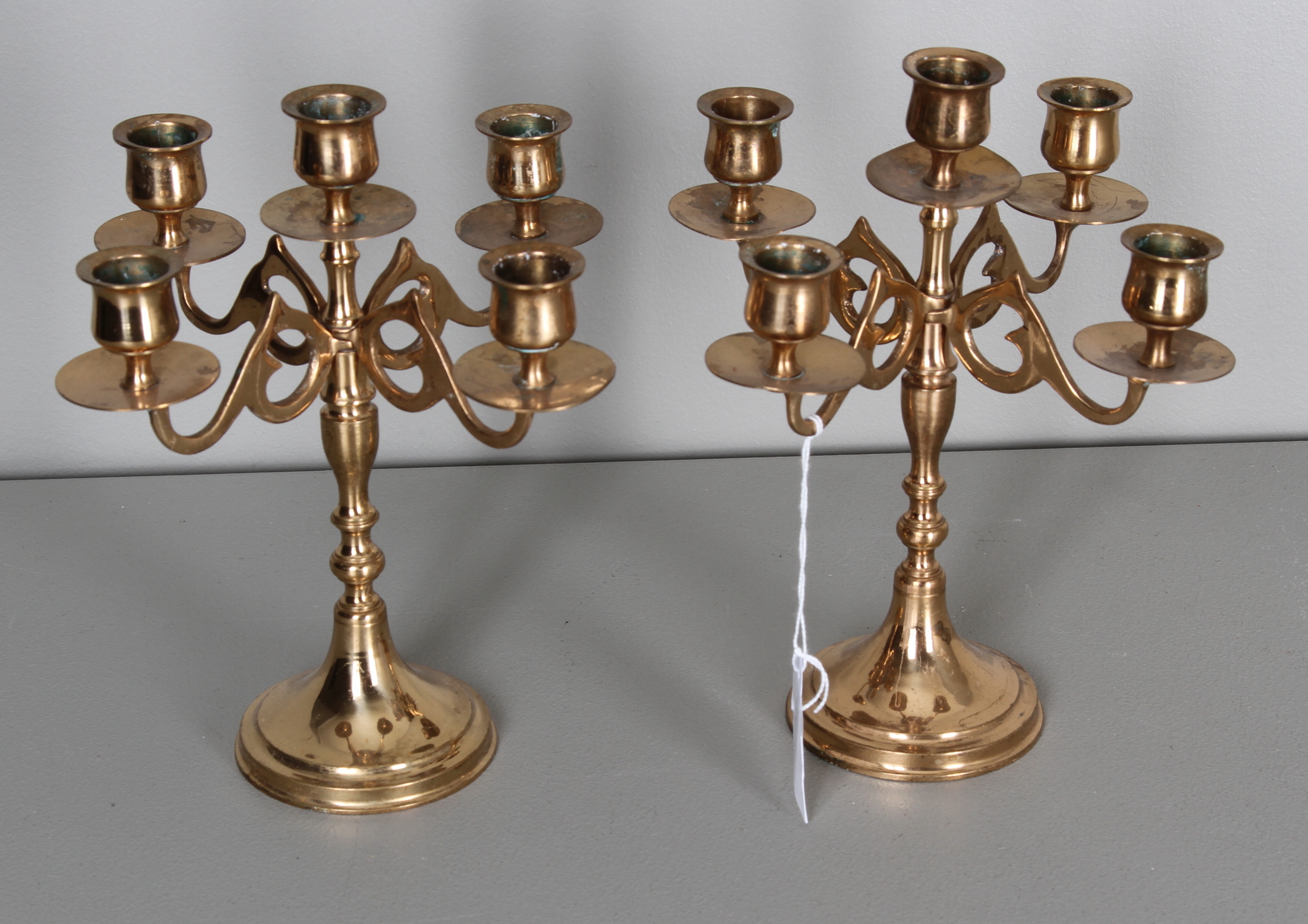 Scandia Malm Bilder för 26512. KANDELABRAR, ett par, malm, Scandia malm.