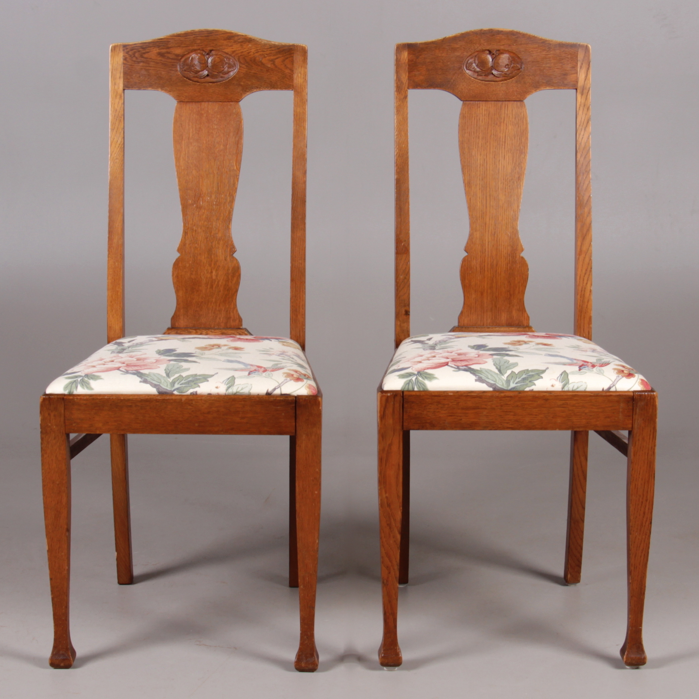 stol äpplet Chairs, Oak, Apple, Art Nouveau, First Half Of The 20Th Century. Furniture - Armchairs & Chairs - Auctionet