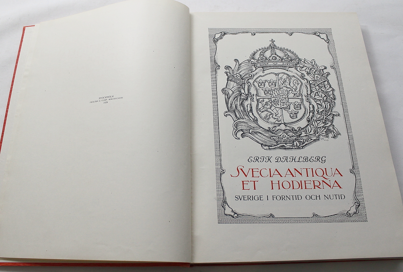 Bilder för 424908. BOK, " Svecia Antiqua et hodierna " Sverige i