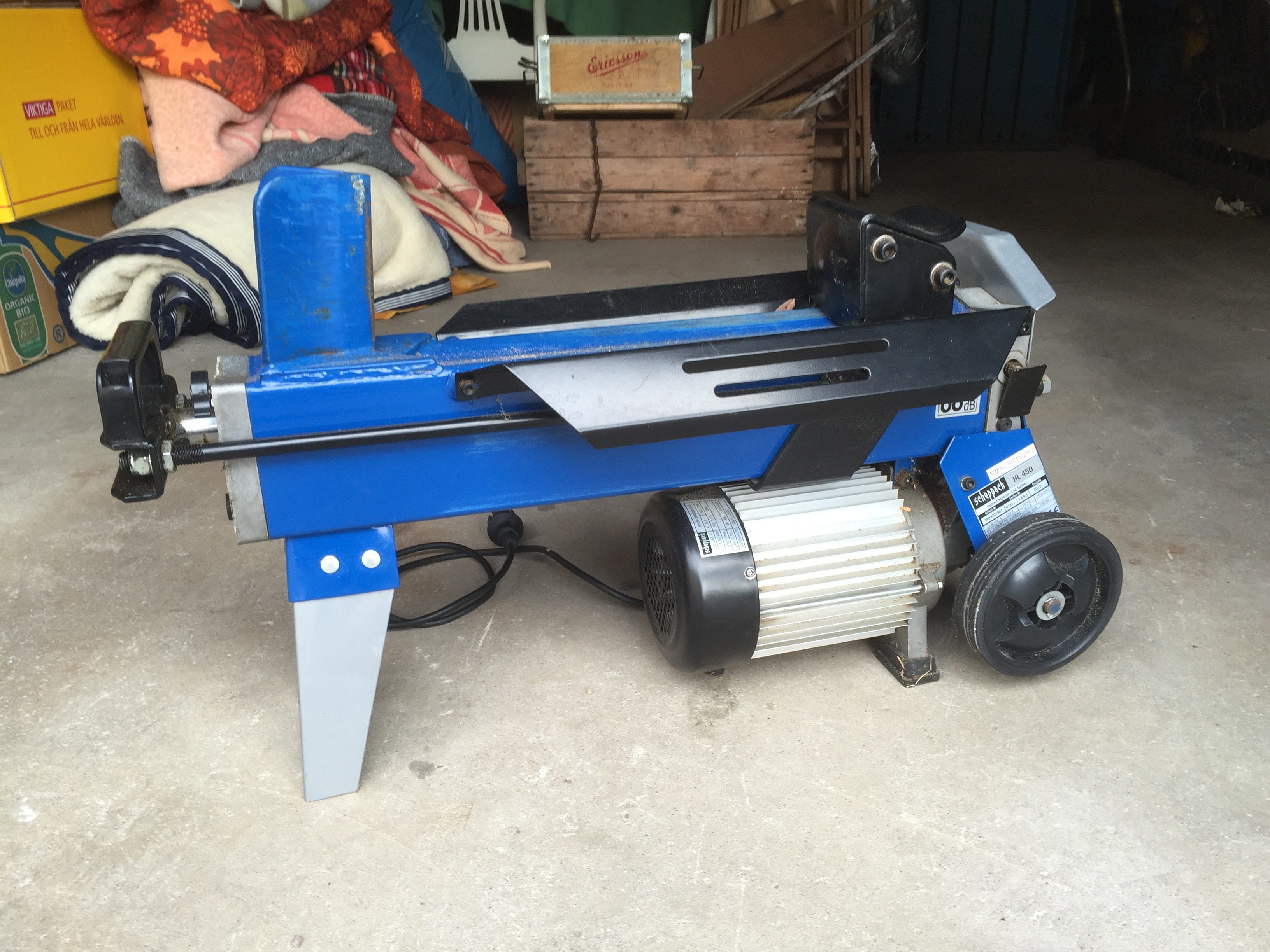 497848. PUUNhalkaisukone, Scheppach HL 450, sähköhydraulinen