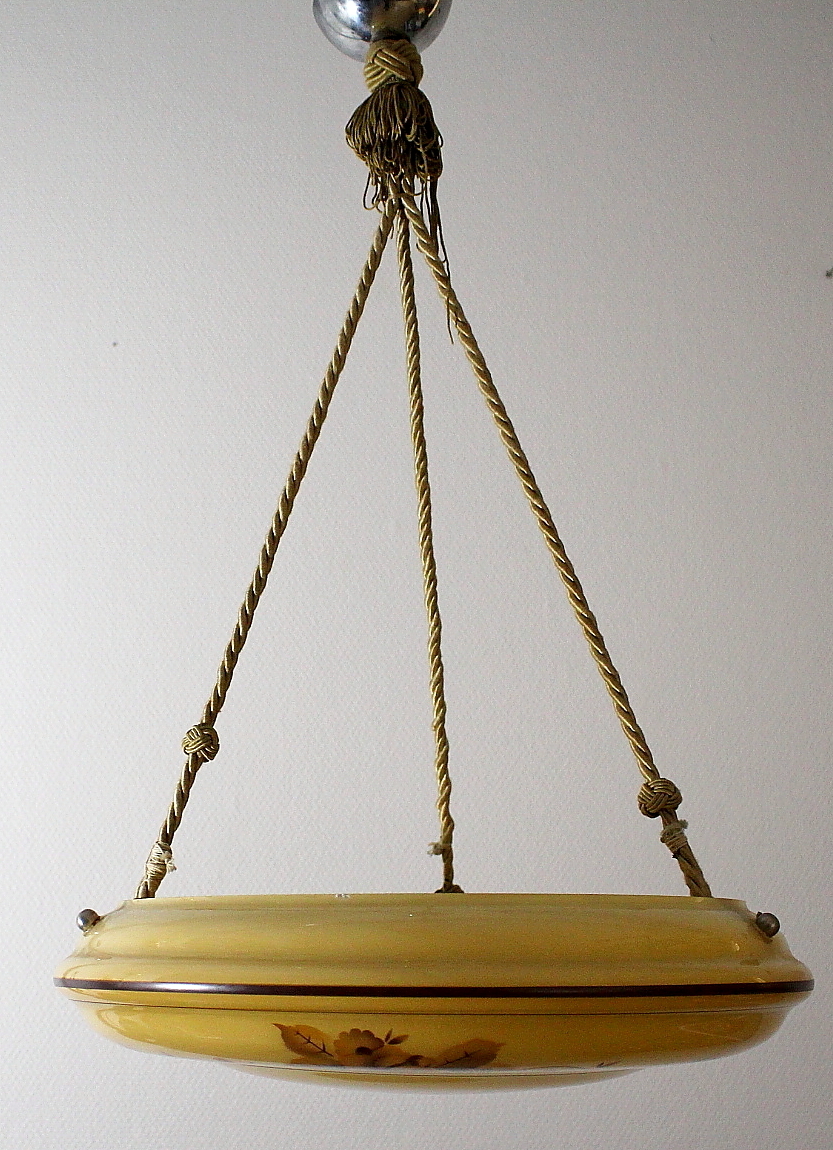 ampellampa Ampellampa, Glas, 30-Tal. Belysning & Lampor - Taklampor - Auctionet