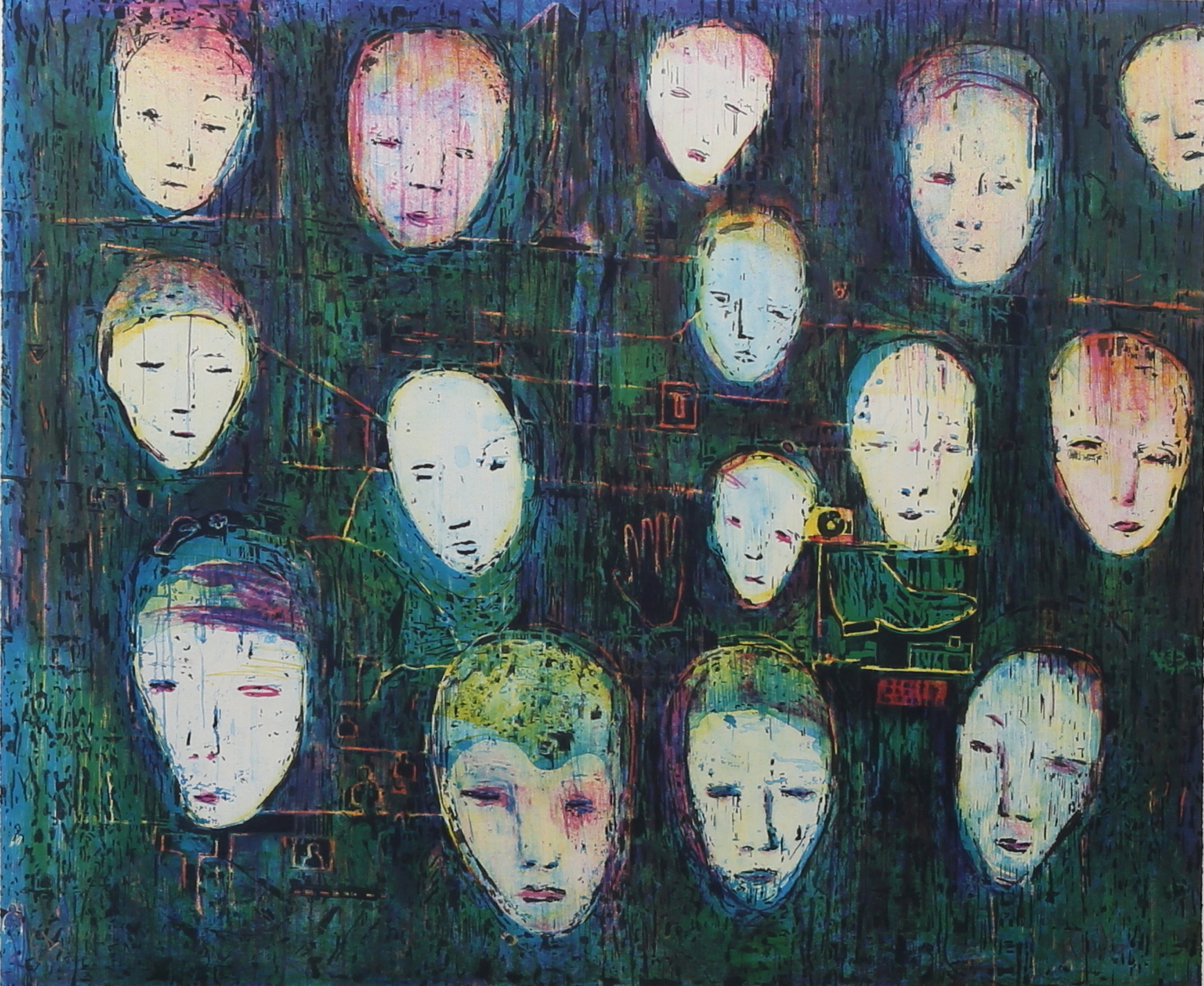 Images for 550645. NIELS JENSEN. "The People", original lithograph, EA