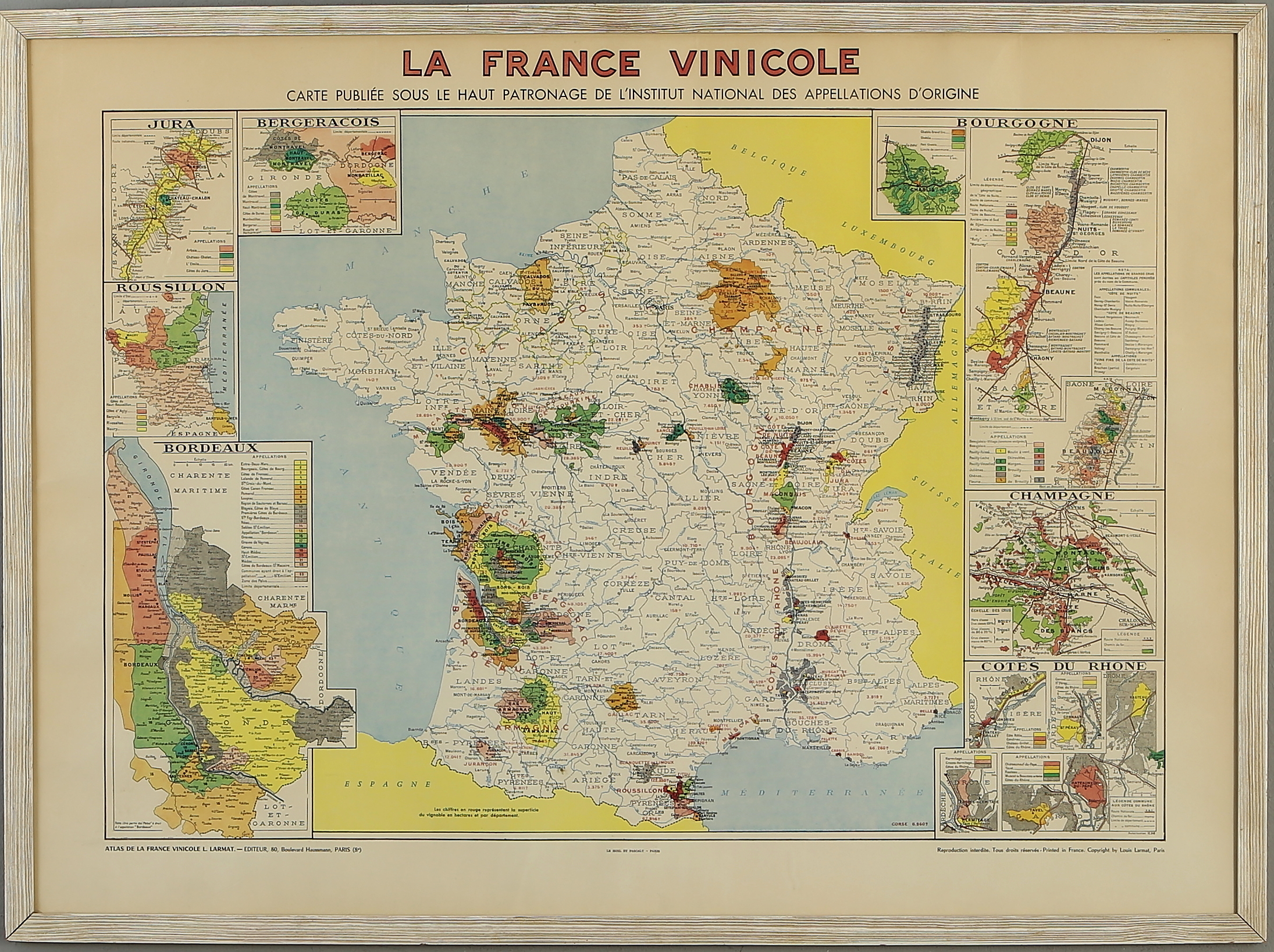 Franska Vindistrikt Karta Karta