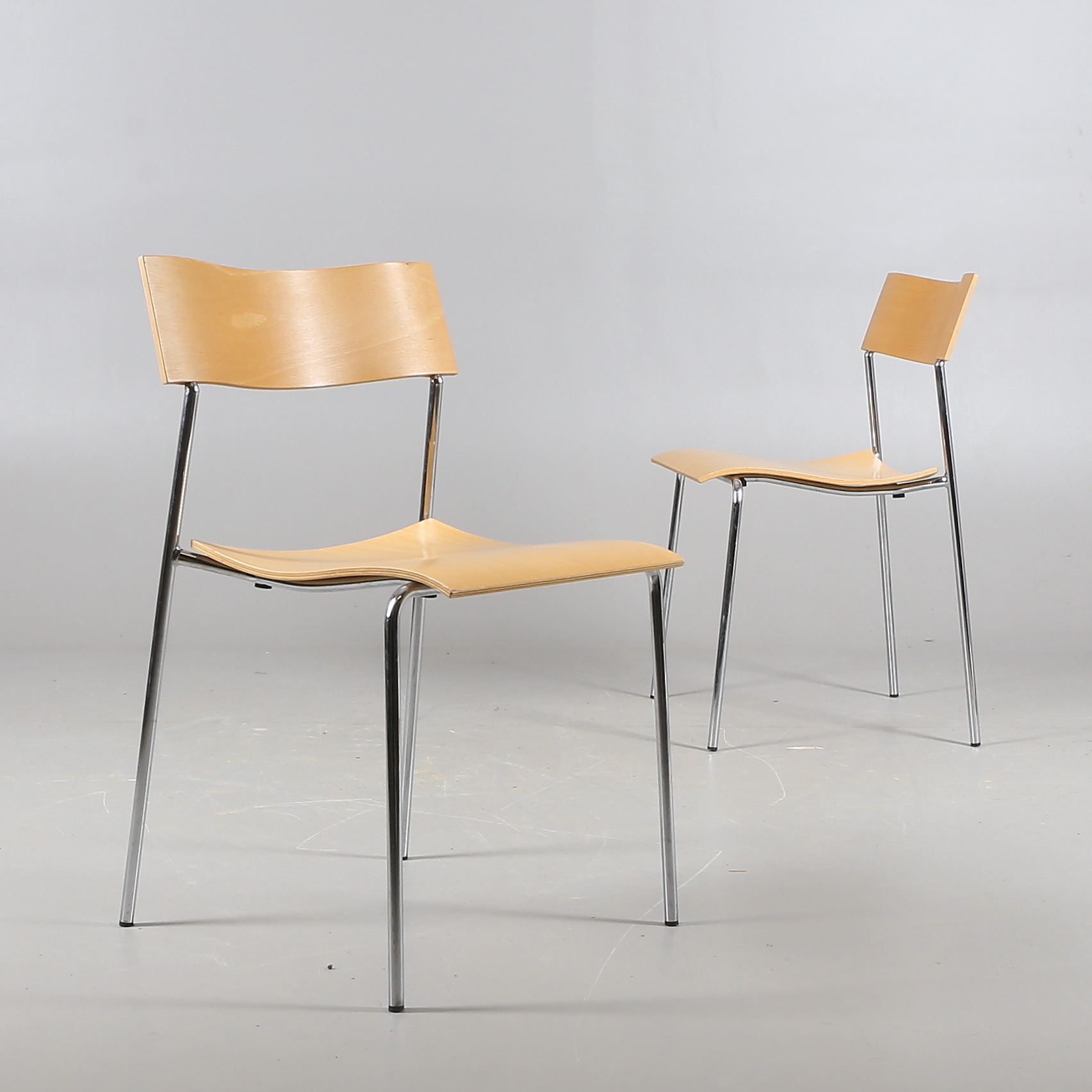 lammhult stolar Chairs, 2 Pcs, Birch, "Campus", Lammhults Möbler, Contemporary. Furniture - Armchairs & Chairs - Auctionet