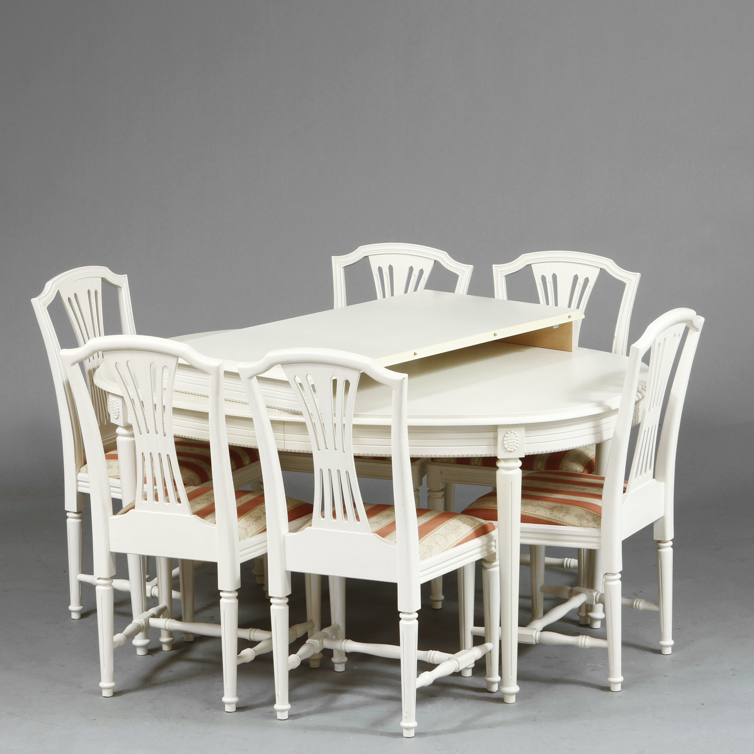 matsalsgrupp mio Food Group, 7 Parts, "Signum Gustavus", Mio, 19 / 2000S. Furniture - Dining Room Furniture - Auctionet
