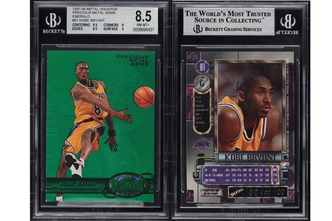 Kobe Bryant cards RARE highly collected