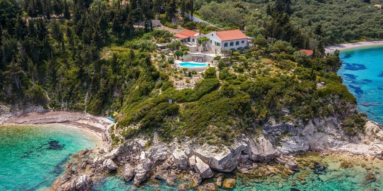 A Greek Home Jutting out Into the Ionian Sea Lists for €5.5 Million Penta