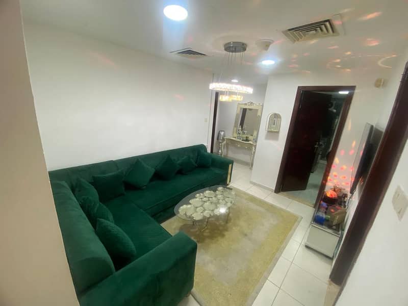 Sharjah Al Taawun Apartment two rooms, hall, kitchen and two bathrooms