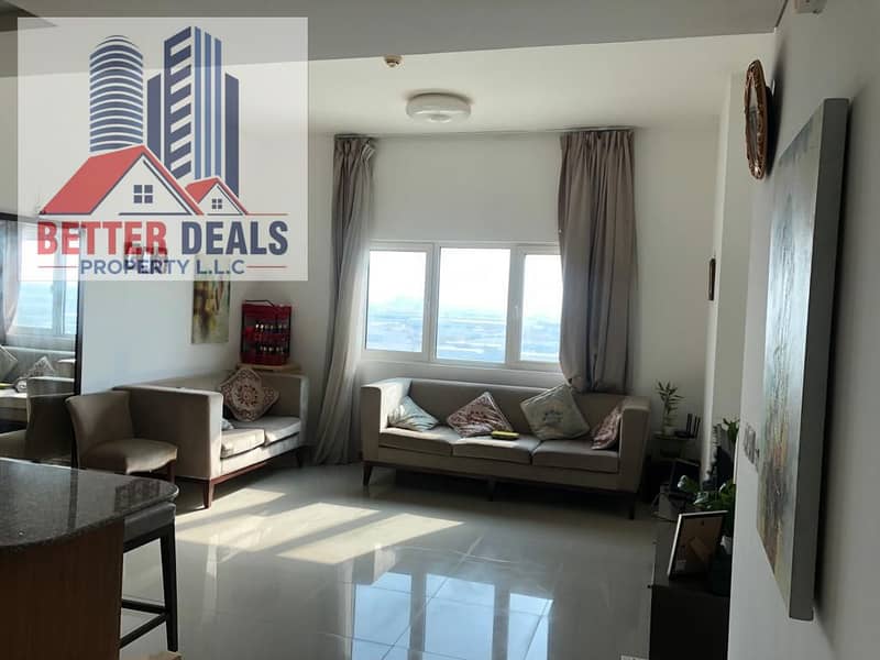Hot offer furnished 1 bed room suburbia tower Down town jabal Ali near