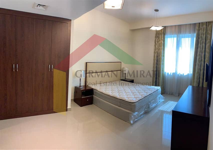 Fully Furnished two bedroom plus Maid Room , primely located in Al