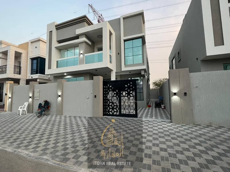 For sale, Ajman, Al Yasmeen, a new villa, modern finishing, and a great