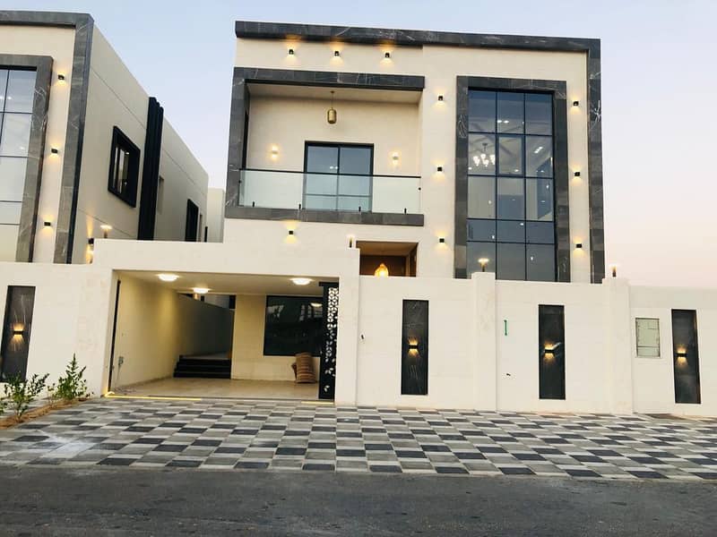 Villa for rent in Ajman, Al Zahia area, first occupant, super luxurious