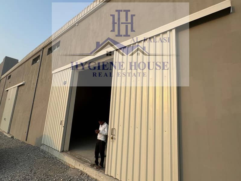 Two warehouses for annual rent in Um Al Quwain, total area 10,000SF