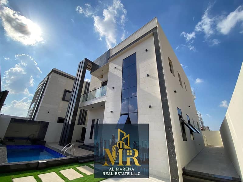 Super deluxe villa for sale in Al Bahia area, Ajman, freehold for all