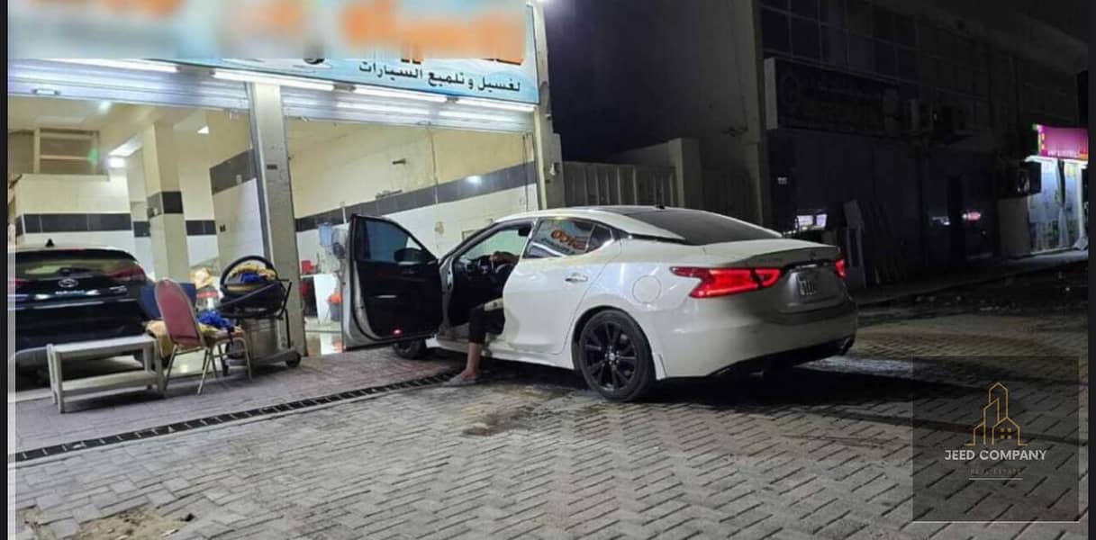 A car wash with a license for five activities in Ajman, the Rashidiya