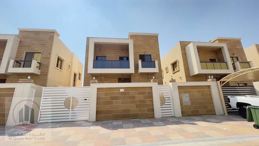 For rent a villa in Ajman in Al Zahya, 5 rooms + a council + a hall + a