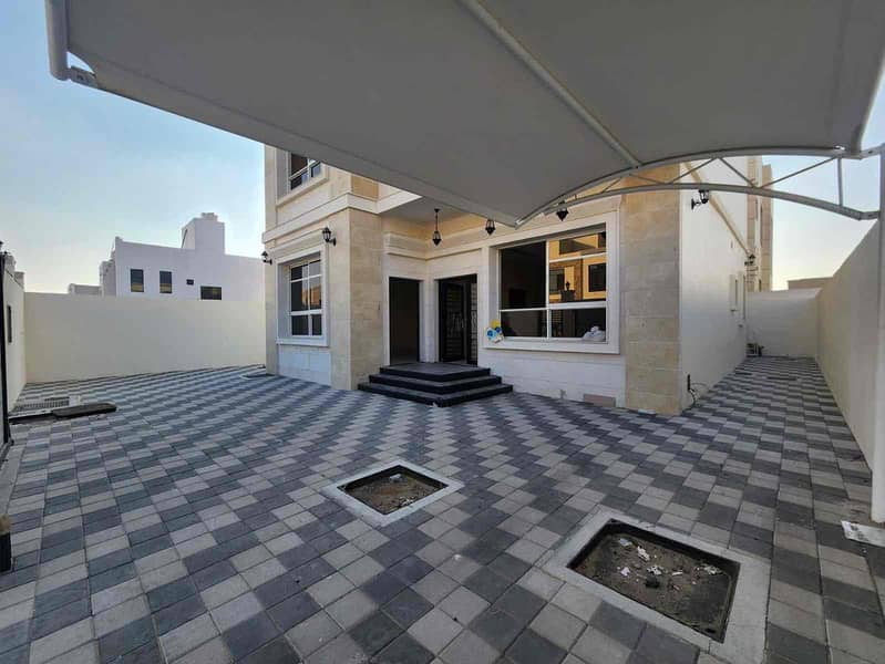 For rent a villa in Ajman Al Zahia, area 3014 feet, 3 master bedrooms