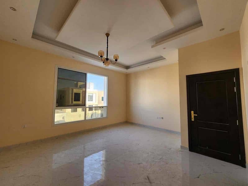 For rent a villa in Ajman Al Zahia, area 3014 feet, 3 master bedrooms