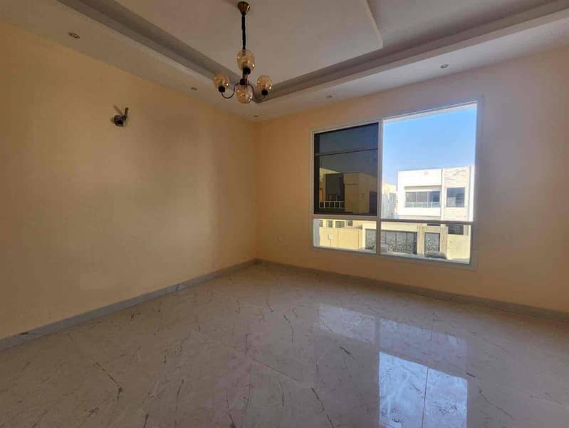 For rent a villa in Ajman Al Zahia, area 3014 feet, 3 master bedrooms