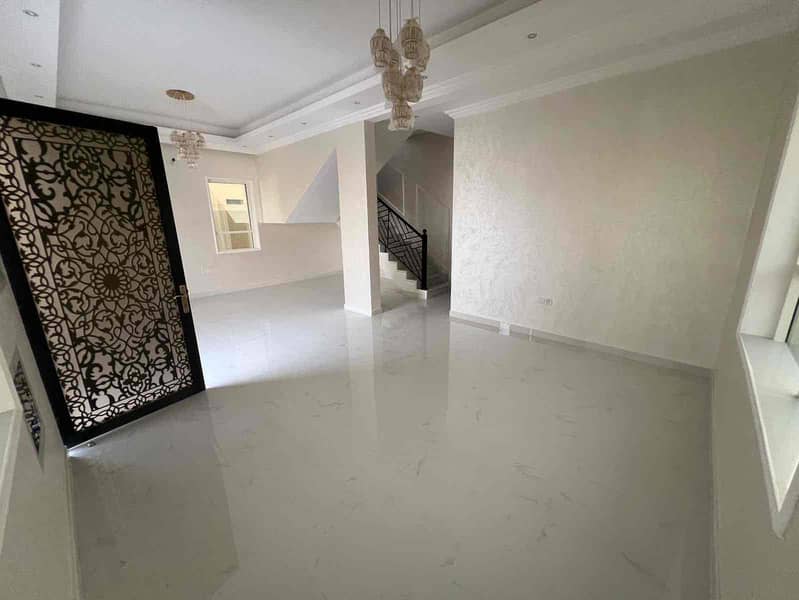 For rent a villa in Ajman Al Zahia, area 3014 feet, 3 master bedrooms